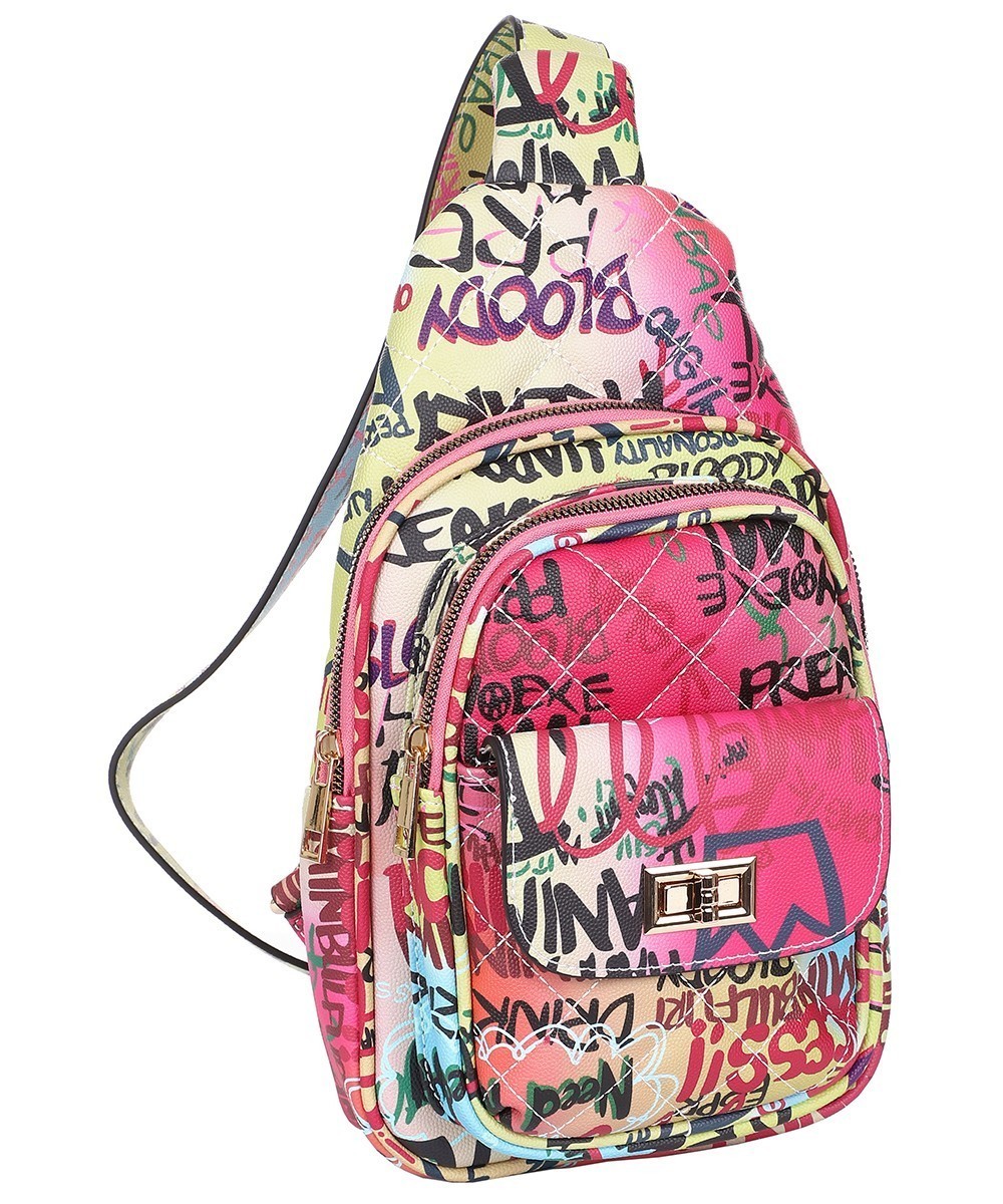 graffiti sling bag